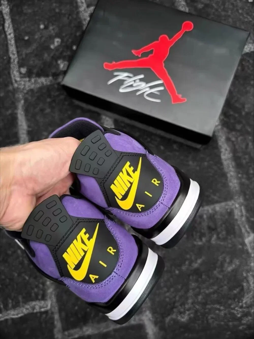 Jordan 4 “Lakers” Imperial Purple